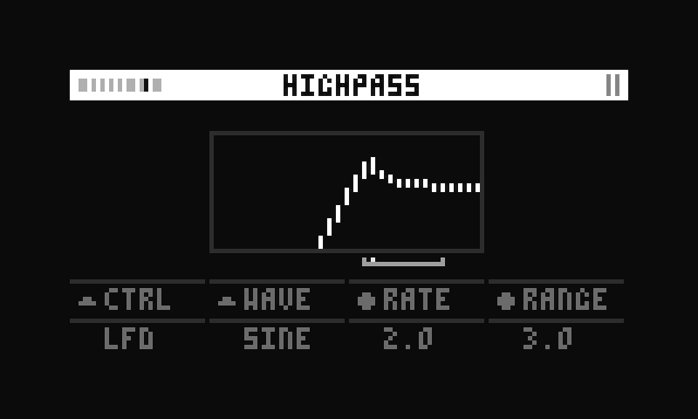 screenshot of highpass lfo ctrl