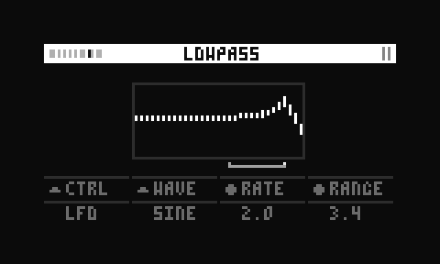 screenshot of lowpass LFO 