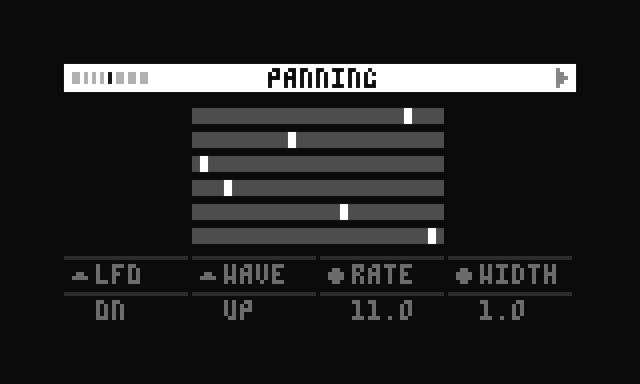 screenshot of panning page