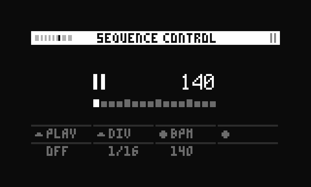 screenshot of sequencer page