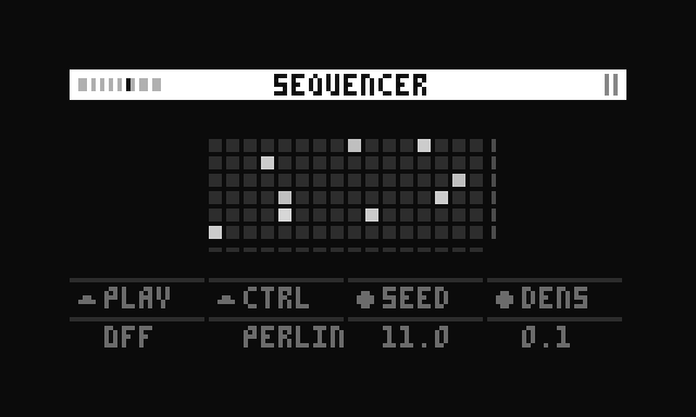 screenshot of sequencer page
