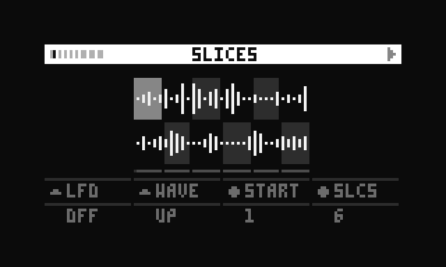 screenshot of slice page